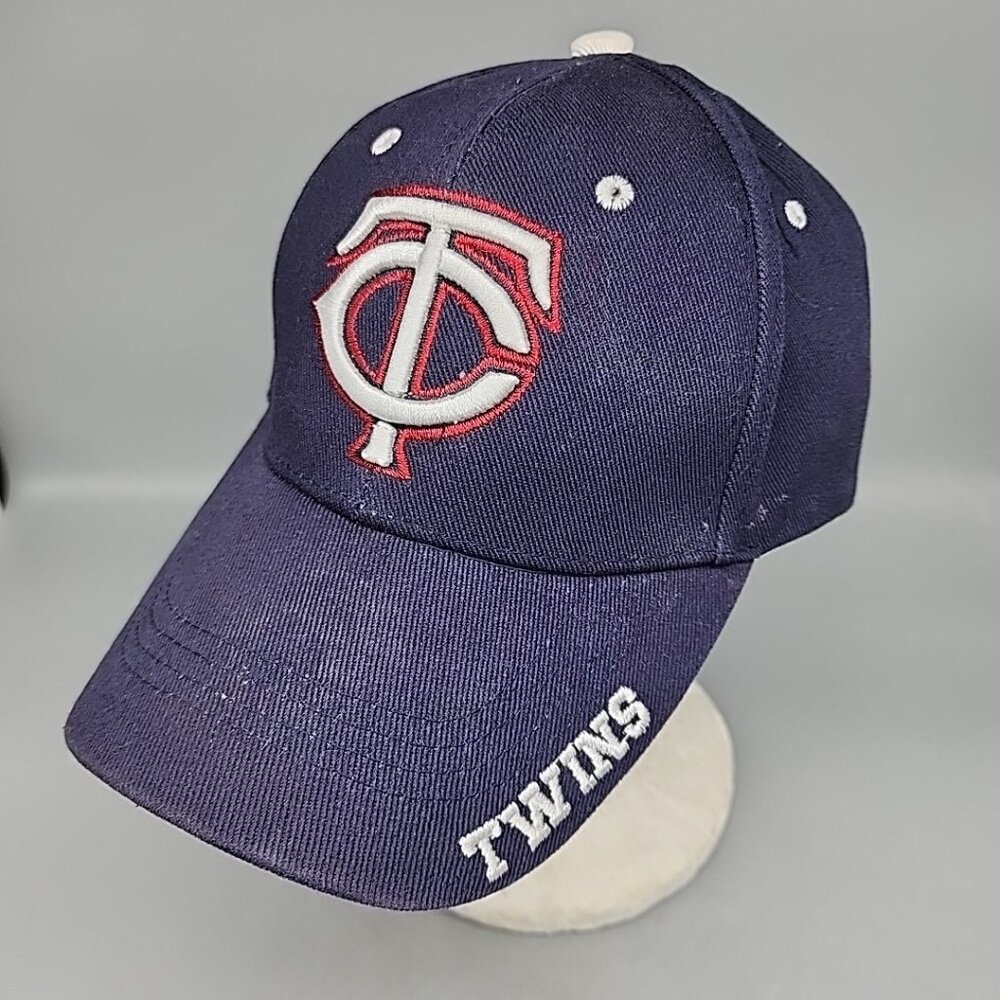 Genuine Merchandise MINNESOTA TWINS LOGO NAVY BLUE ADJUSTABLE HAT CAP MLB